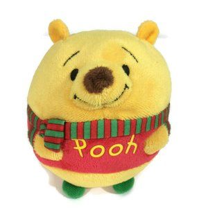 TY Beanie Ballz Disney Winnie the Pooh Plush Christmas Winter Holiday Scarf 5"